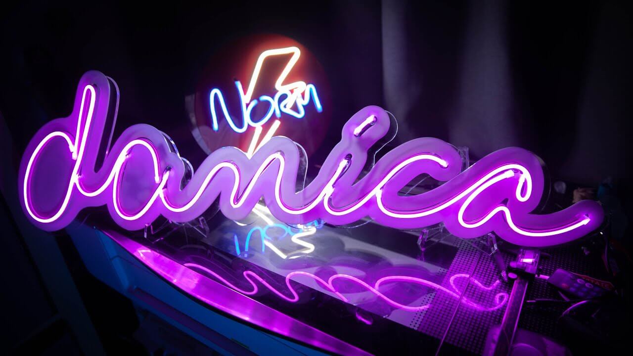 led neon sign example