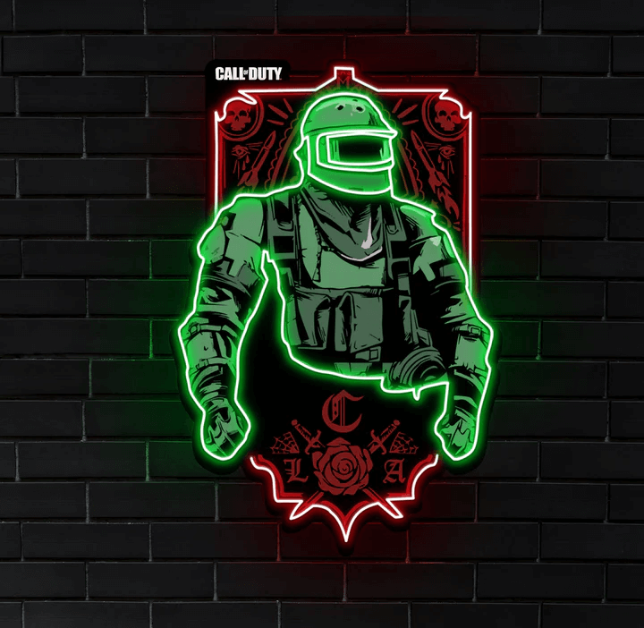 Call of duty neon sign